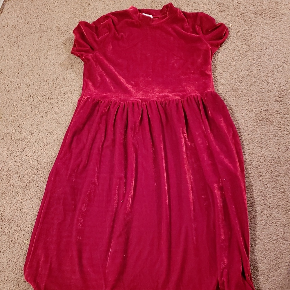 Red Velvet Dress